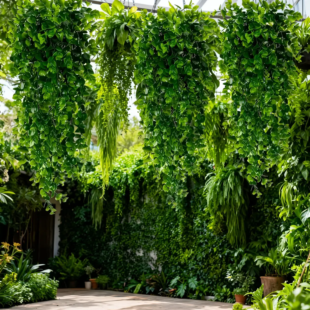 4-Piece Artificial Eucalyptus Hanging Plants, Faux Greenery Vines for Home, Wedding & Outdoor Decor image 4