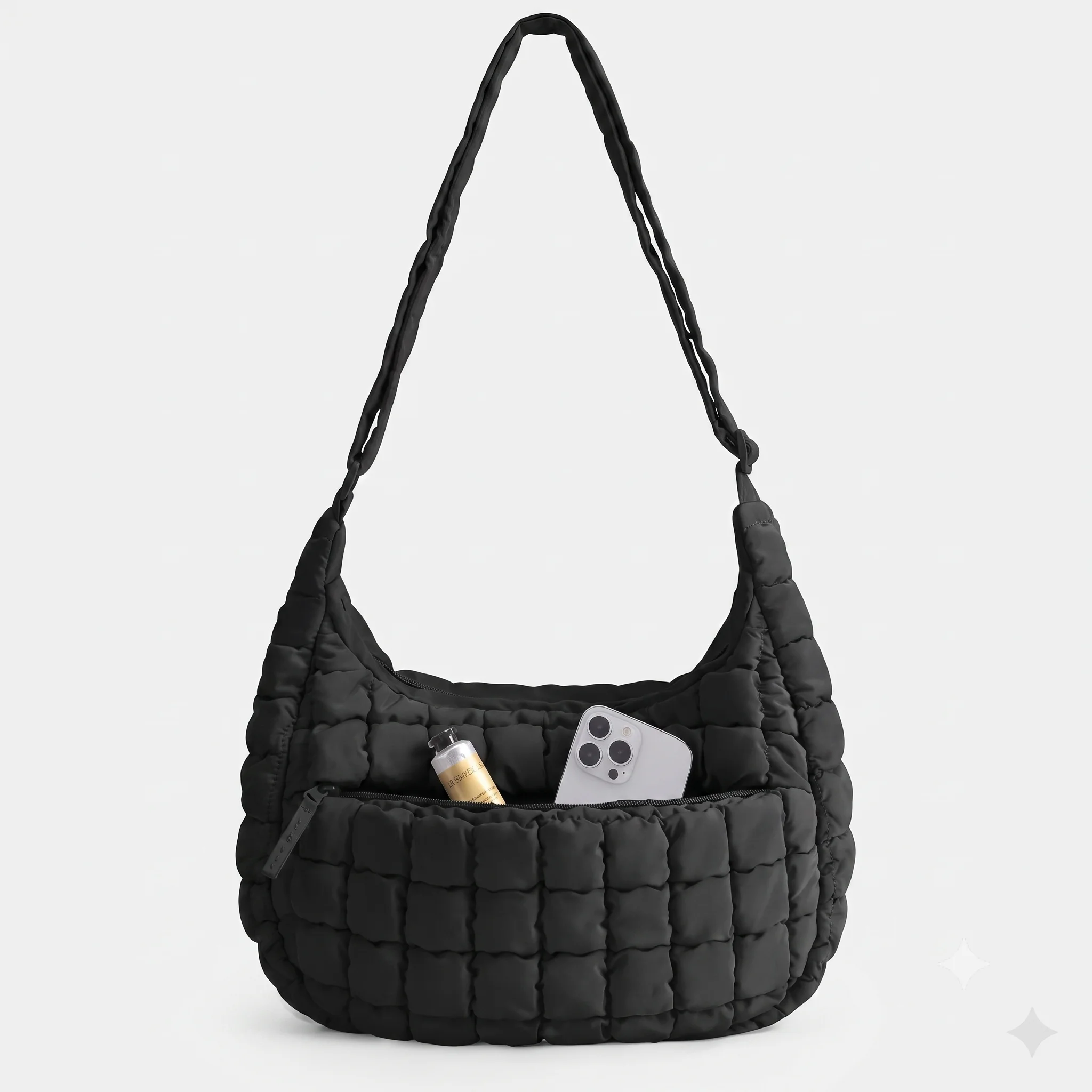 BAGSMART Quilted Puffer Crossbody Bag for Women