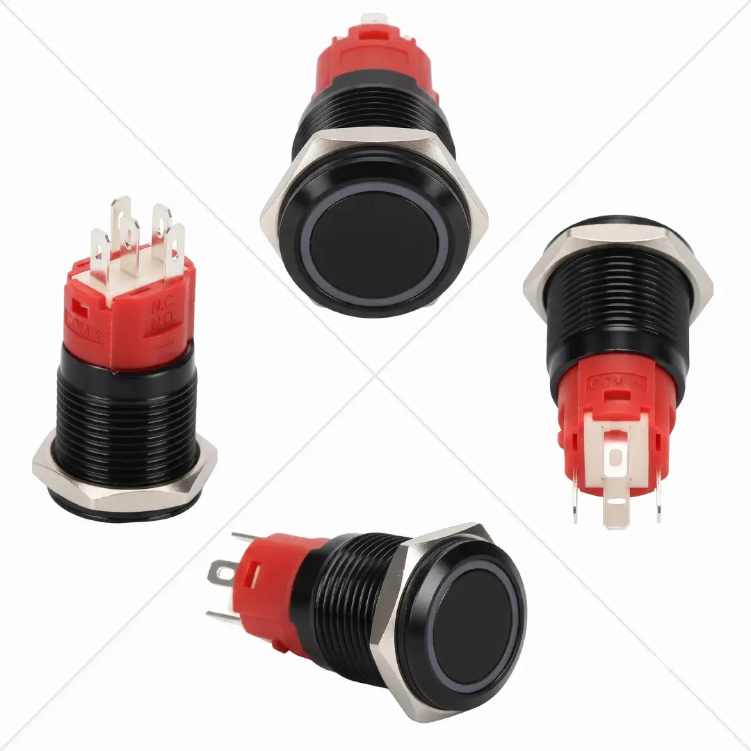 16mm Latching 12V Push Button Switch Waterproof LED On Off image 4
