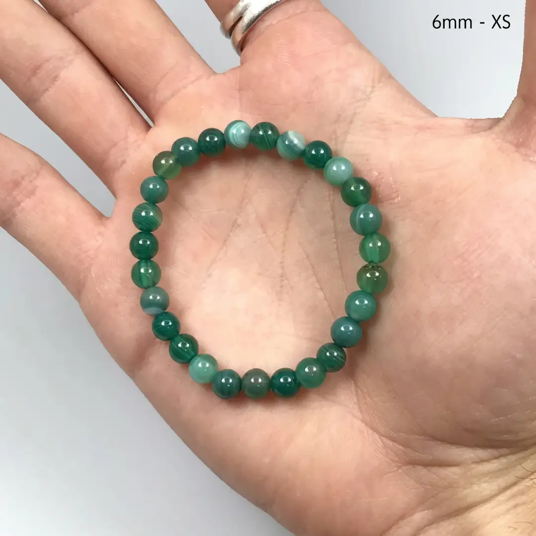 3mm Garnet Aqua Jade Agate Stackable Beaded Bracelet for Women image 3