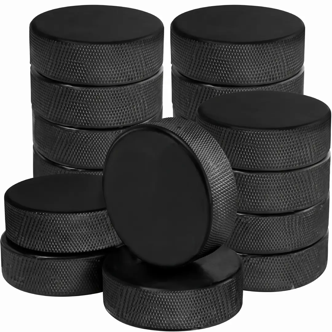 18 Pack Official Regulation Ice Hockey Pucks with Mesh Bag image 5