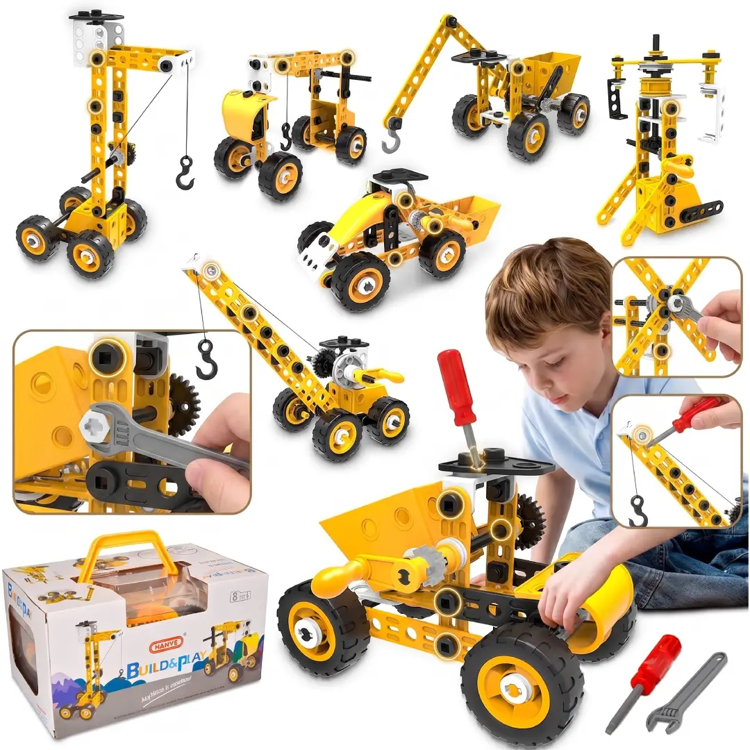 10-in-1 Electric STEM Building Toy Kit for Kids image 2