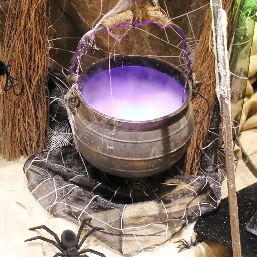 Halloween Smoke Fog Machine, Mini LED Mist Maker, Water Fountain Pond Fogger for Halloween Outdoor Decoration image 7