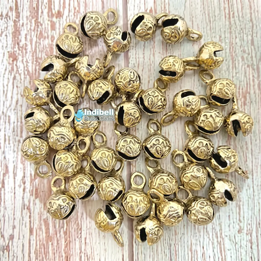 Mini Metal Bells Vintage Craft Charms for DIY Decoration image 3