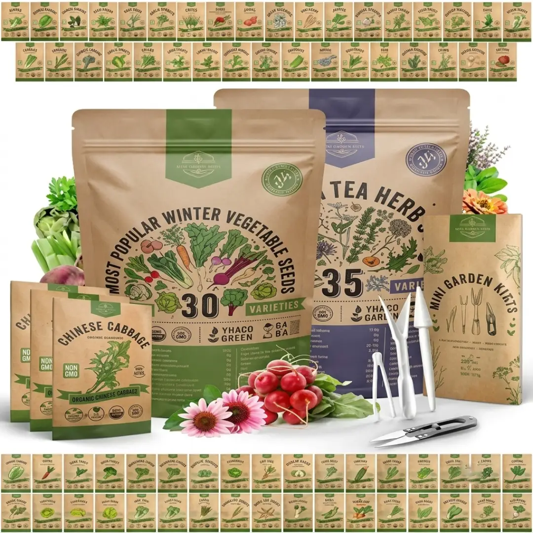 35 Heirloom Seeds Variety Pack Non-GMO Garden Starter Set image 1