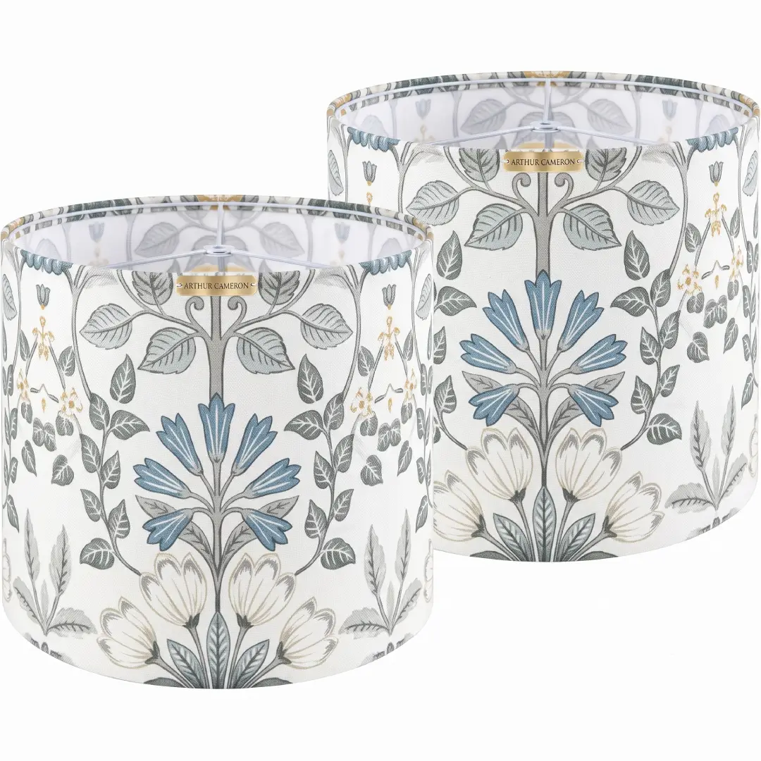 CUTHOLLOW 13 Inch Linen Drum Lamp Shade 2 Pack image 3