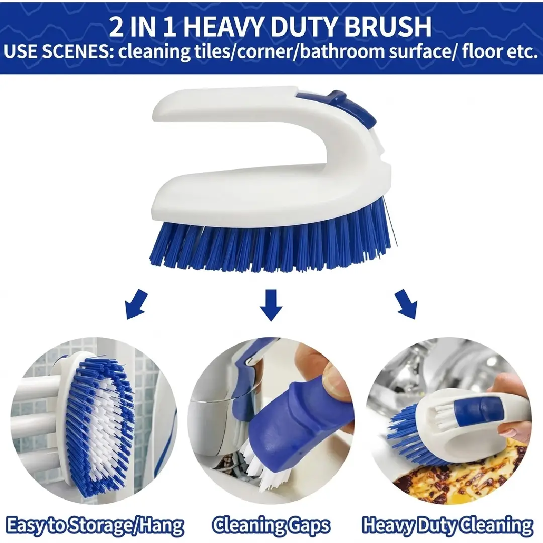 CELOX Kitchen Scrub Brush Set with Ergonomic Handle image 5