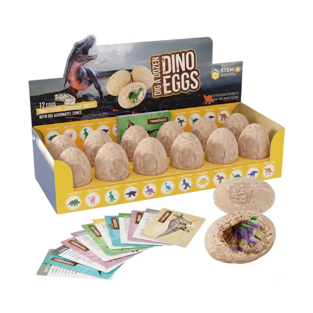 Dan&Darci Dig a Dozen Dino Egg Kit for Kids image 2