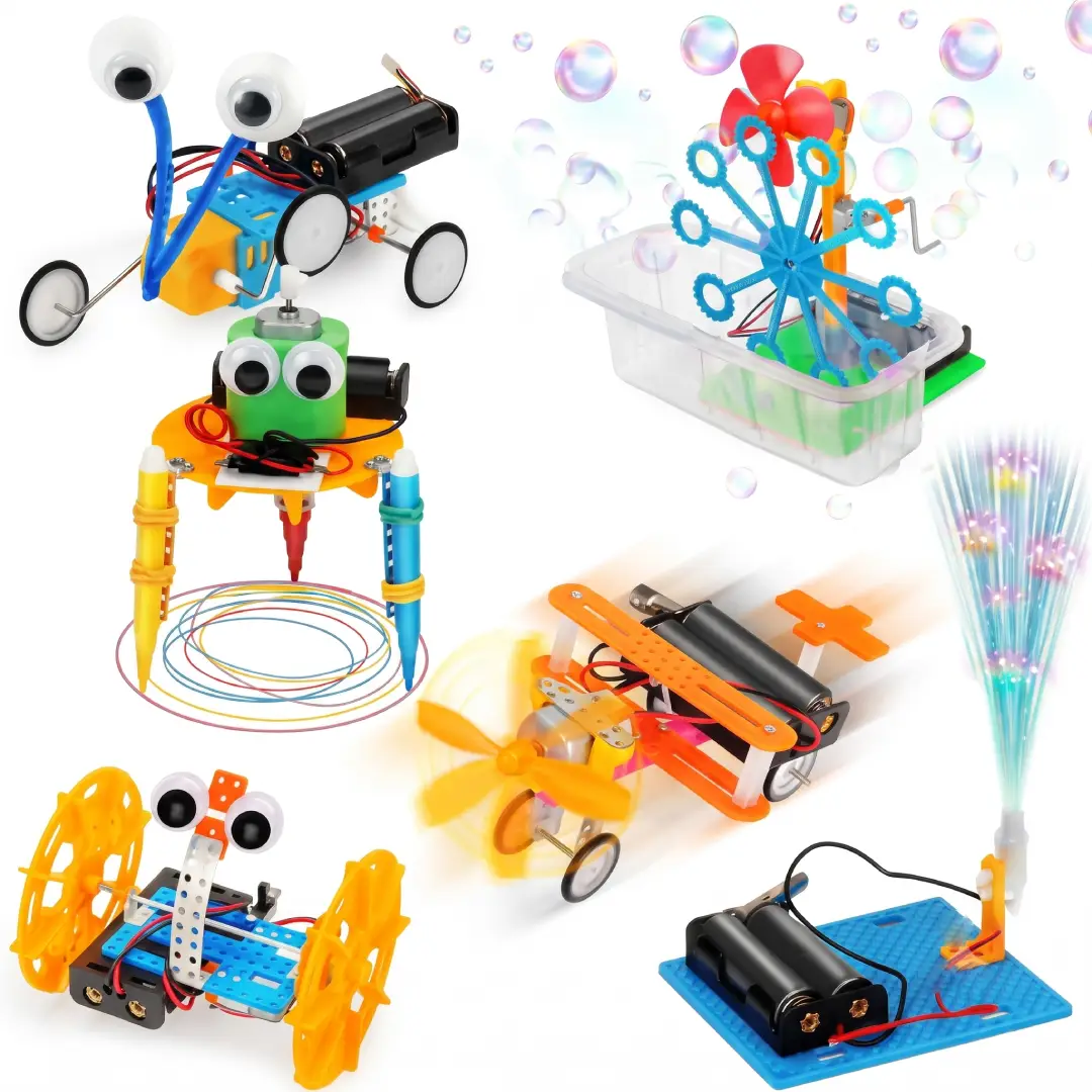 4 Set Robot Kits for Kids STEM Robotics Science Projects