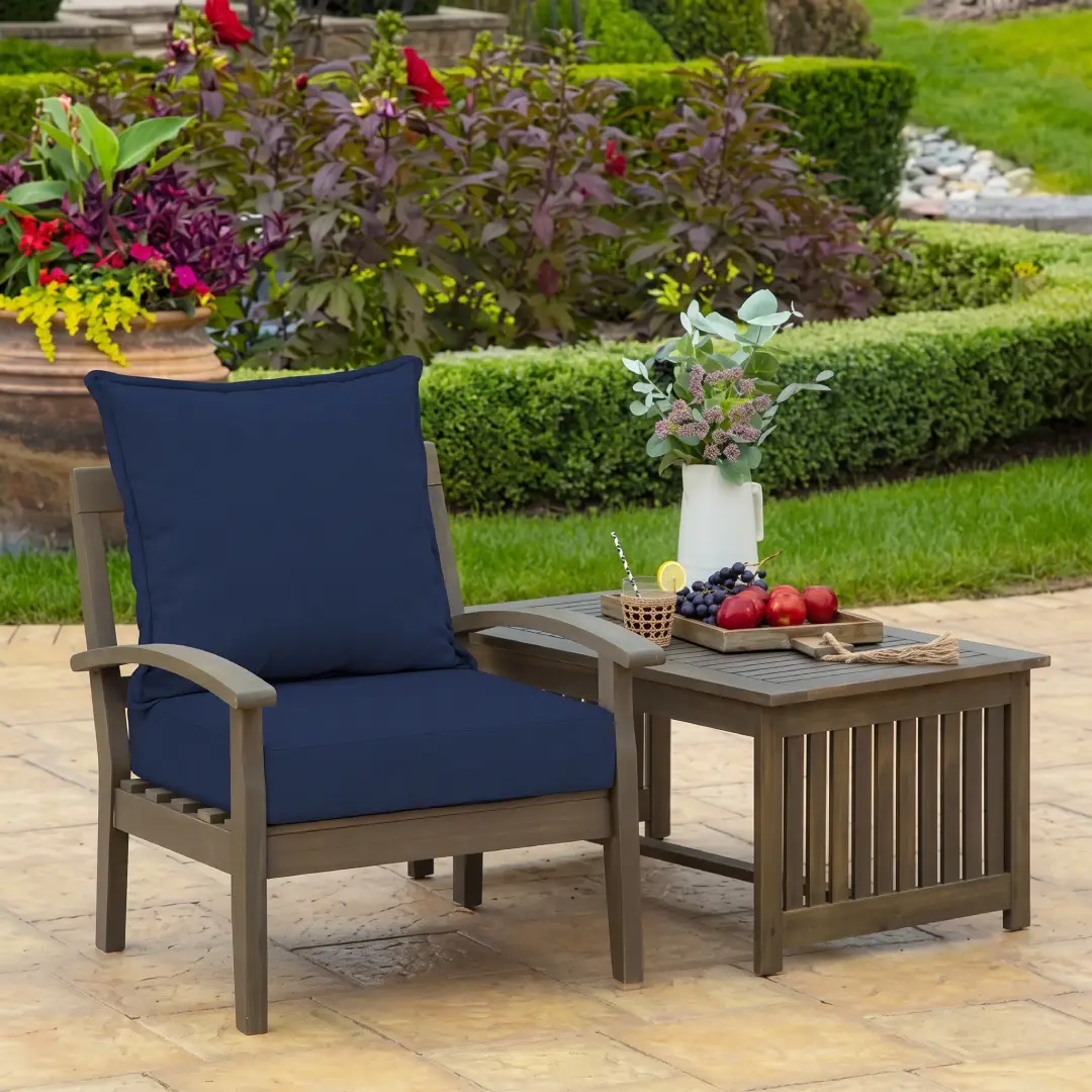 Arden 24x24 Outdoor Deep Seat Cushion Set Sapphire Blue
