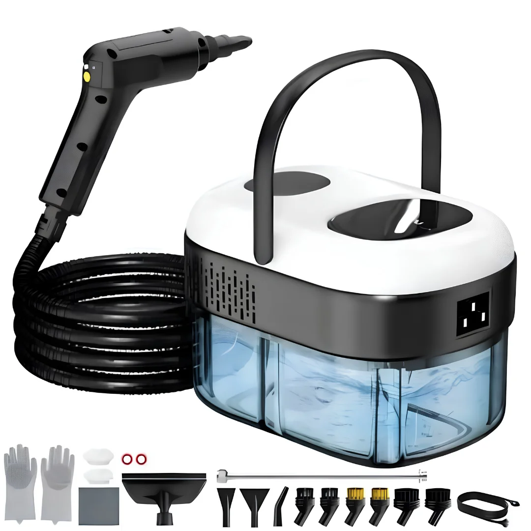 2500W Handheld Steam Cleaner with 21 Accessories for Home and Car