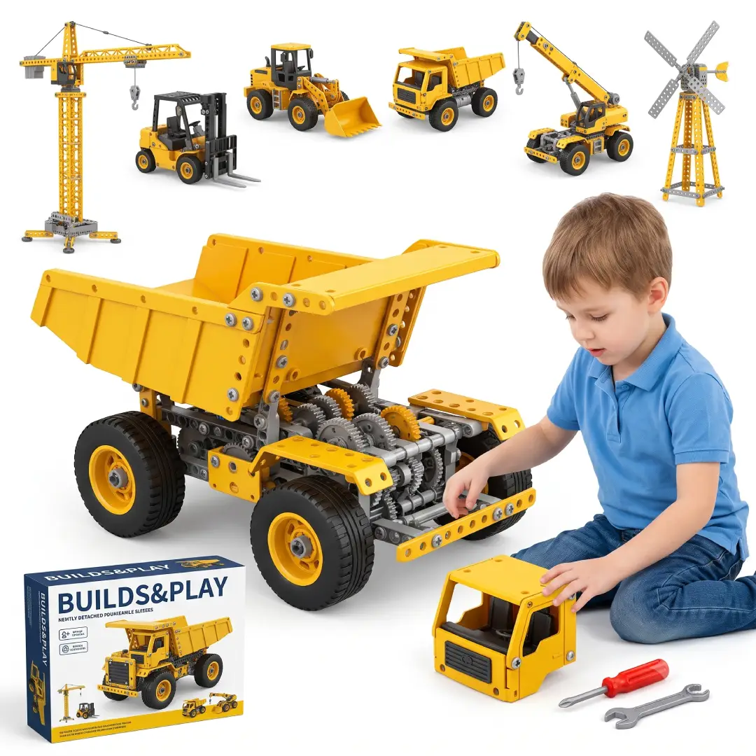 10-in-1 Electric STEM Building Toy Kit for Kids image 3