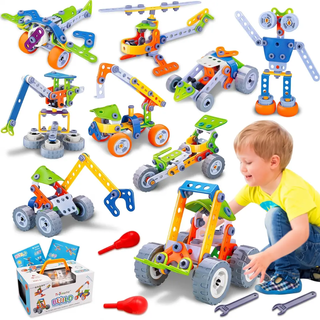 10-in-1 STEM Building Toys for Kids Ages 4–8+ – Educational Construction & Learning Activity Set for Boys & Girls image 1