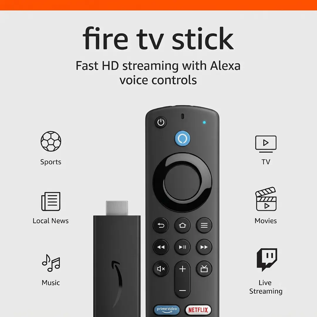 Amazon Fire TV Stick HD Streaming Device with Alexa Voice Remote image 2