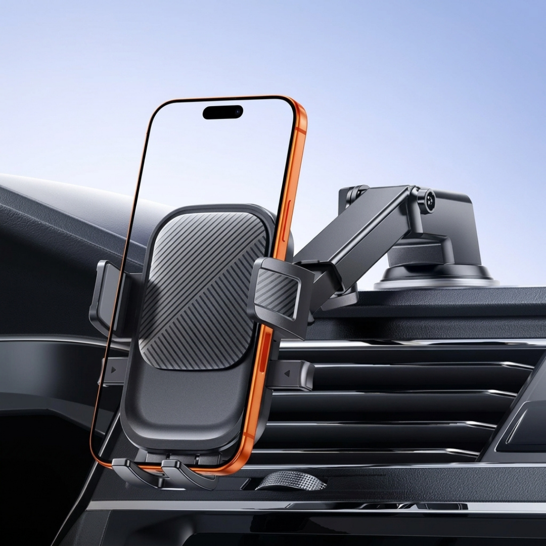 Universal Car Phone Holder with Suction Cup Dashboard Mount