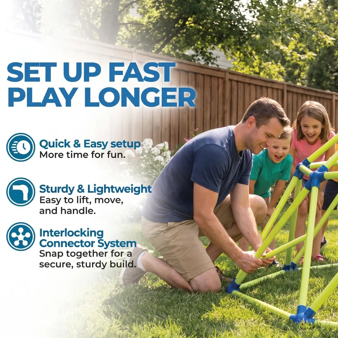 Kids Climbing Tower with Monkey Bars – Indoor & Outdoor Climbing Dome Playset for Ages 3–8 image 6