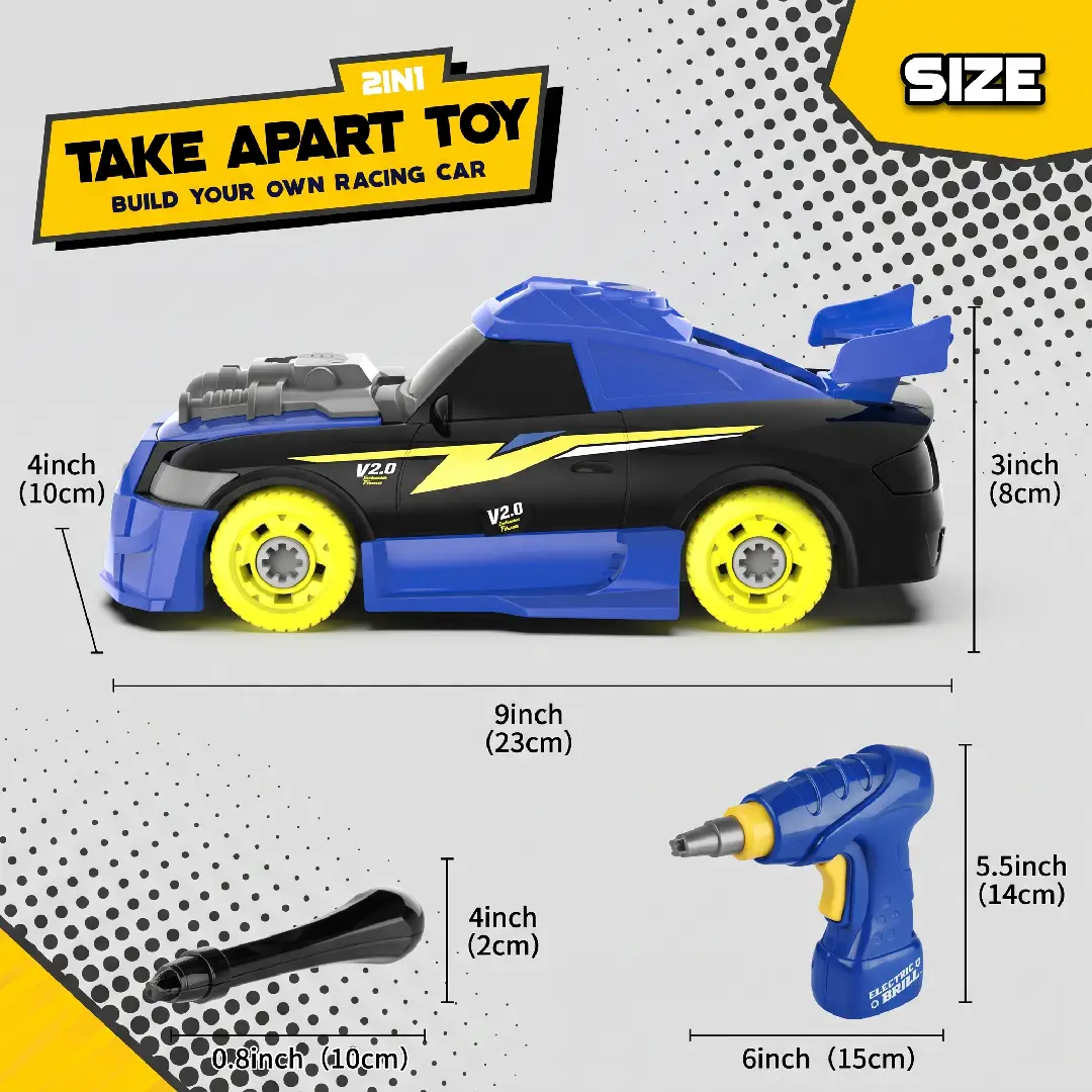 GILOBABY Take Apart STEM Building Set with Electric Drill image 6