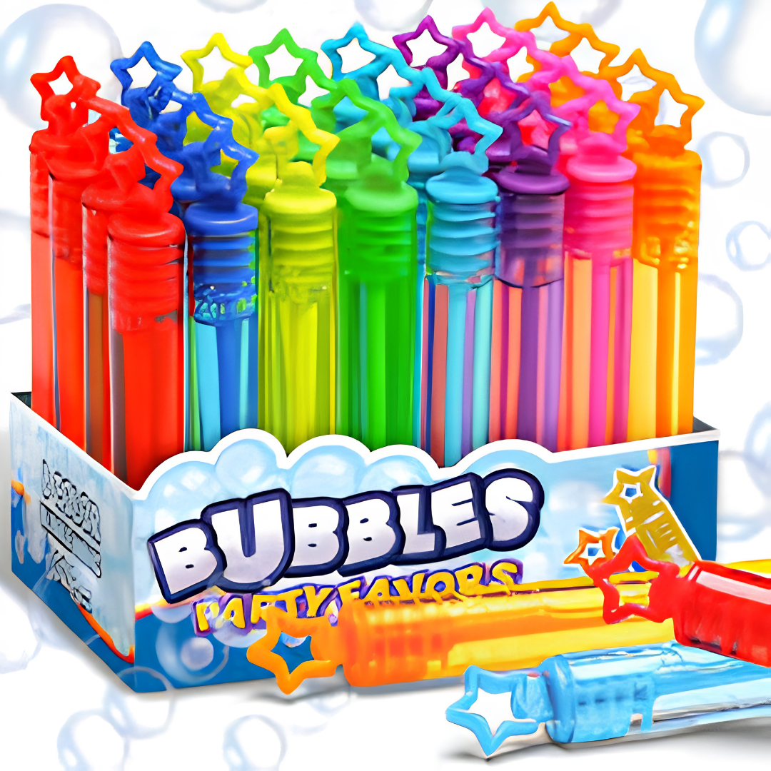 32 Pack Mini Bubble Wands for Kids Party Favors