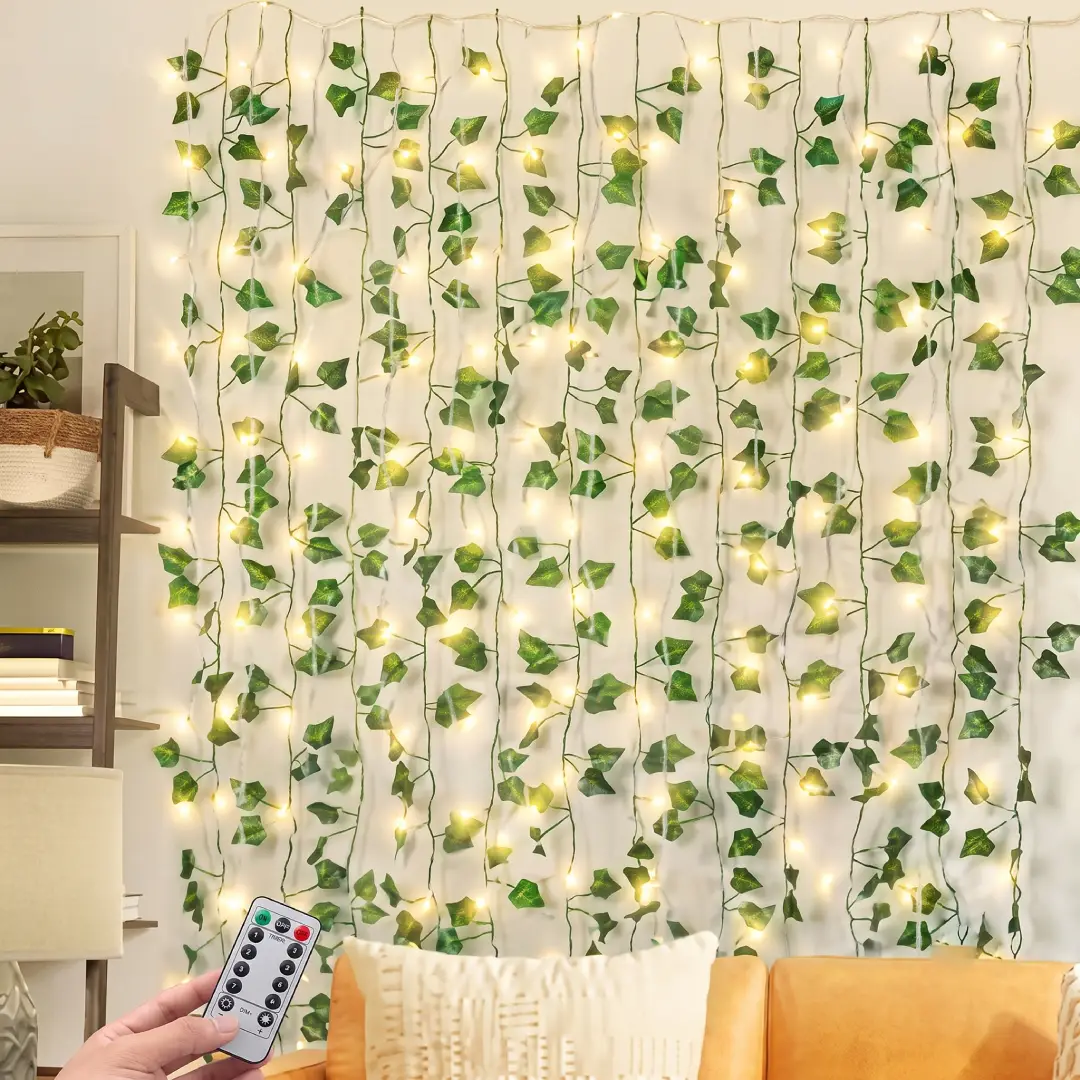 12 Pack Artificial Ivy Garland Fake Vines for Room Decor image 1
