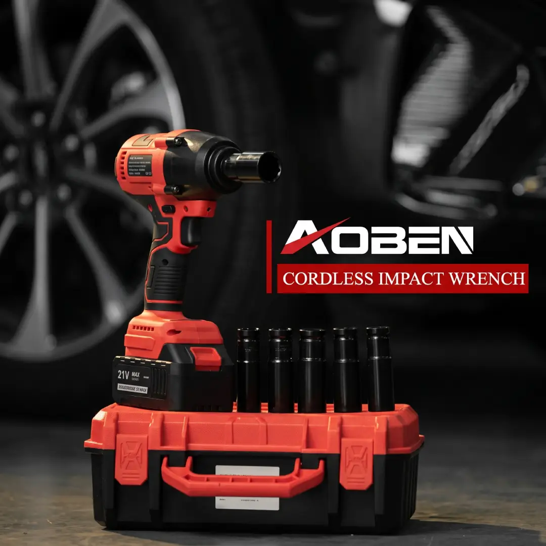 AOBEN Cordless Impact Wrench 1/2 Inch 600Nm Power Impact Gun Kit image 6
