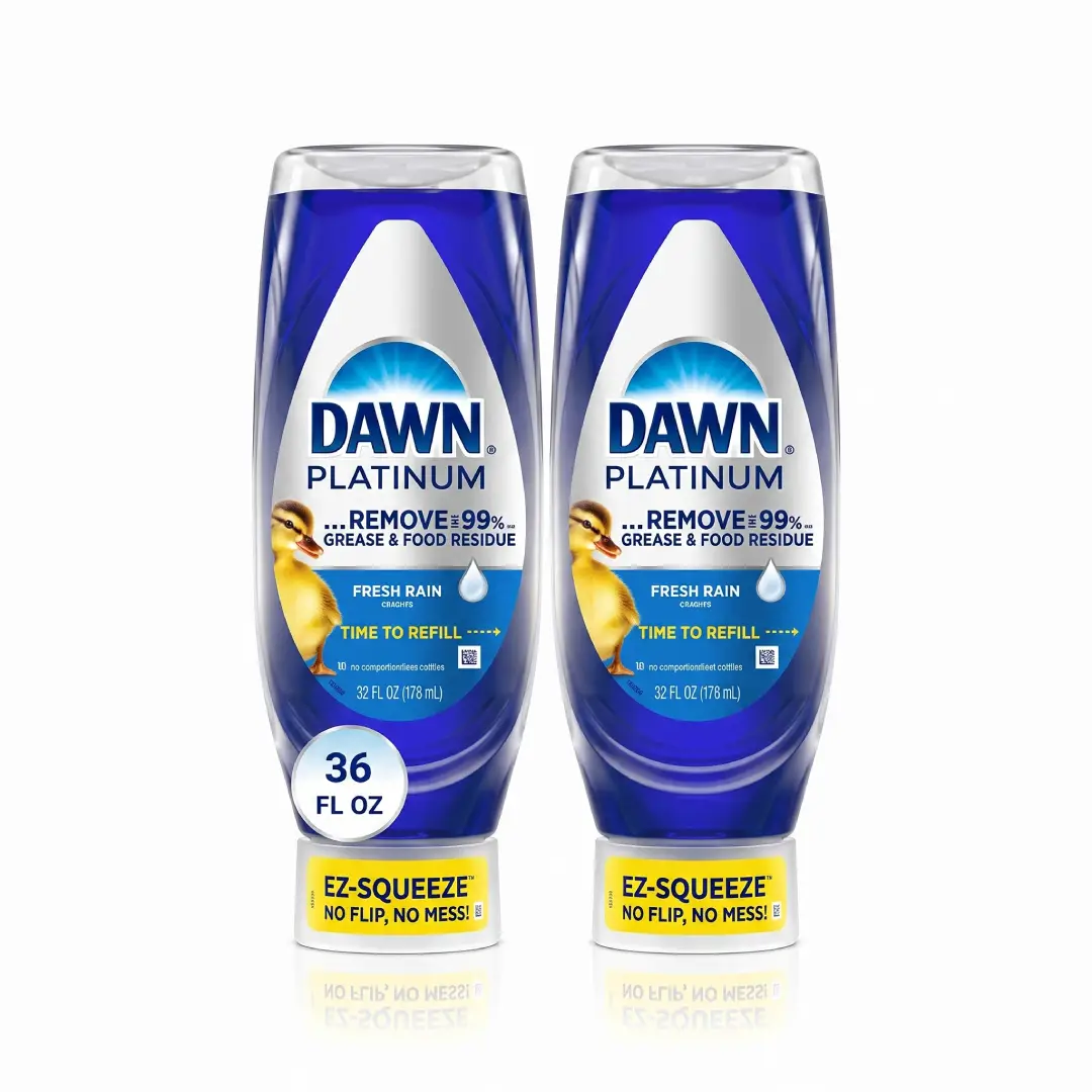 Dawn Platinum EZ-Squeeze Dish Soap Fresh Rain 2 Pack image 1