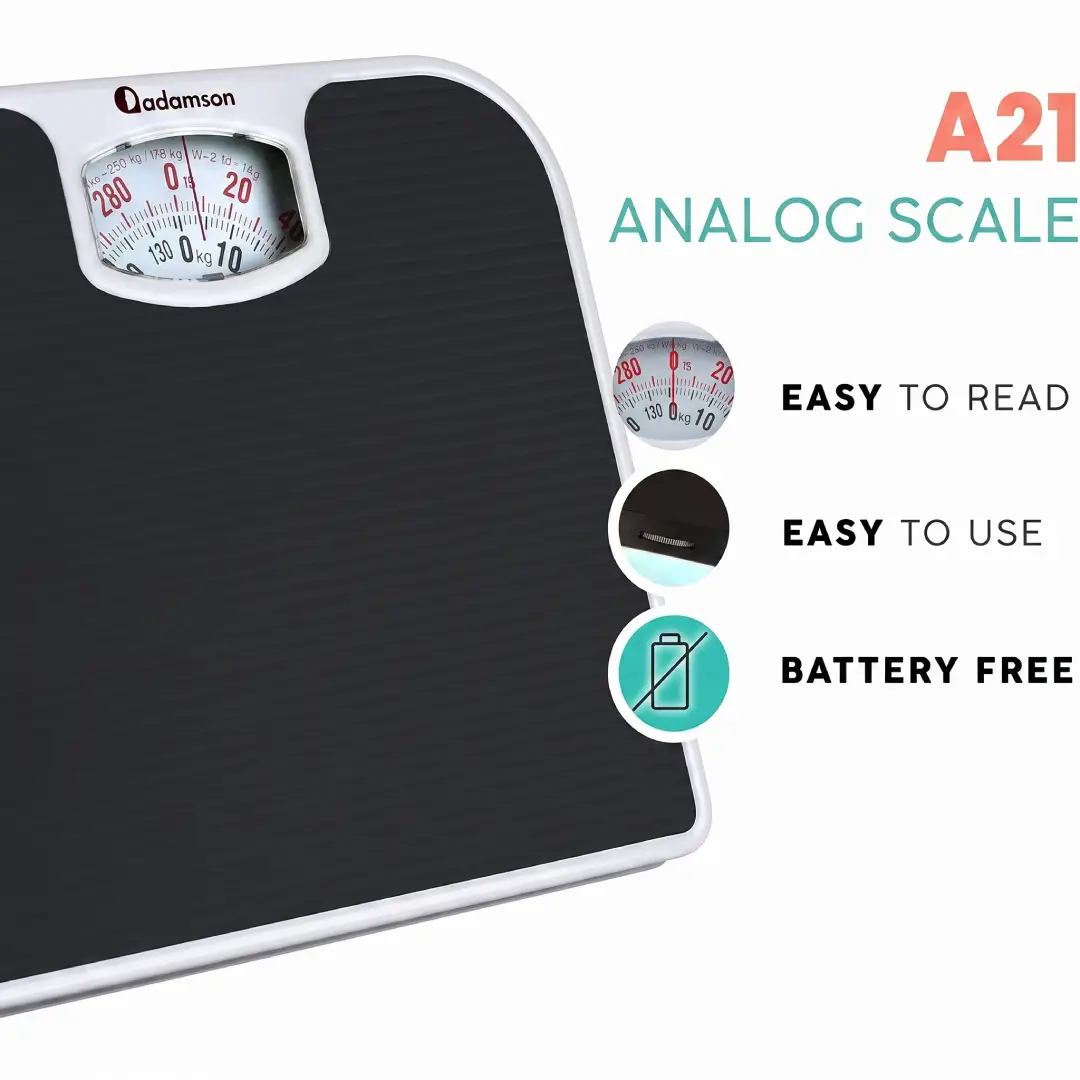 Adamson A21 Analog Bathroom Scale for Body Weight image 2