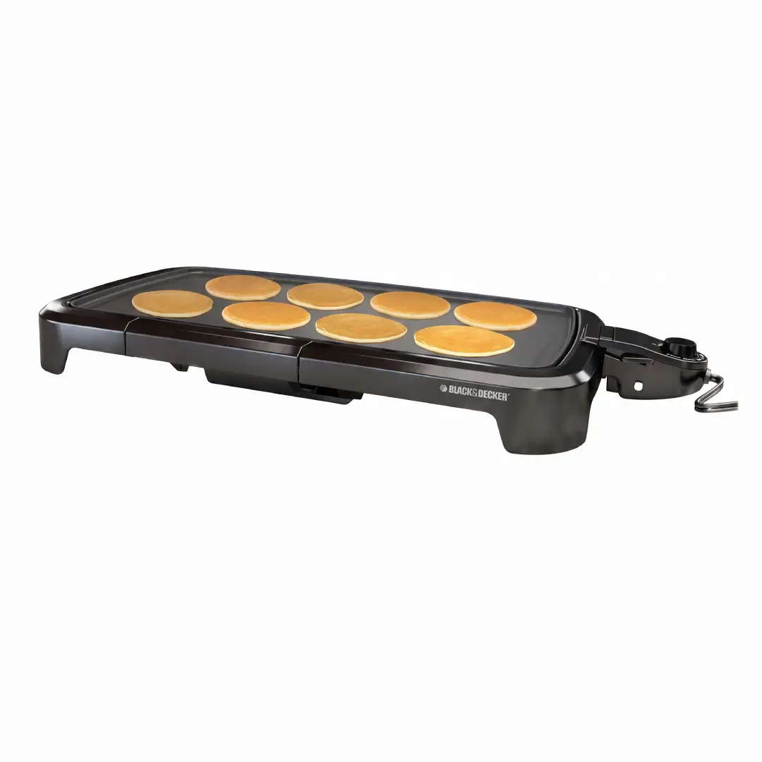 BLACK+DECKER 8-Serving Electric Griddle with Warming Tray GD2051B image 2