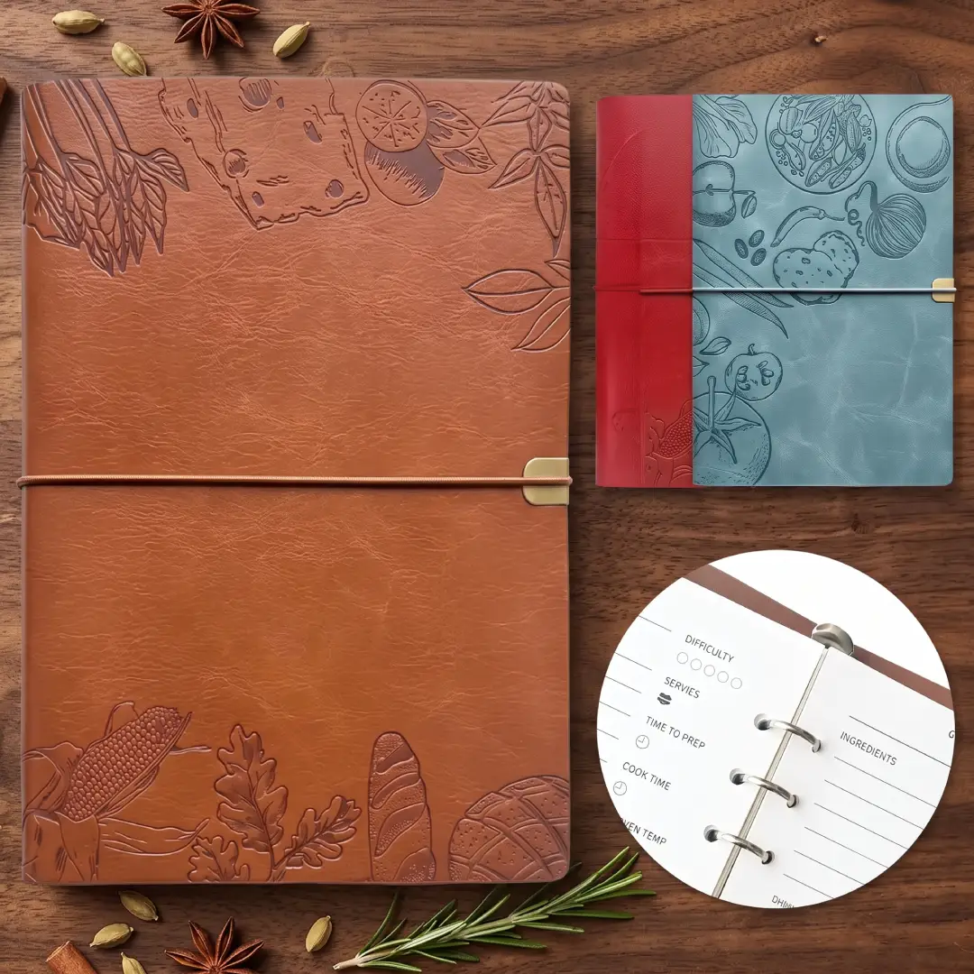 Leather Blank Recipe Book to Write Your Own Recipes image 2