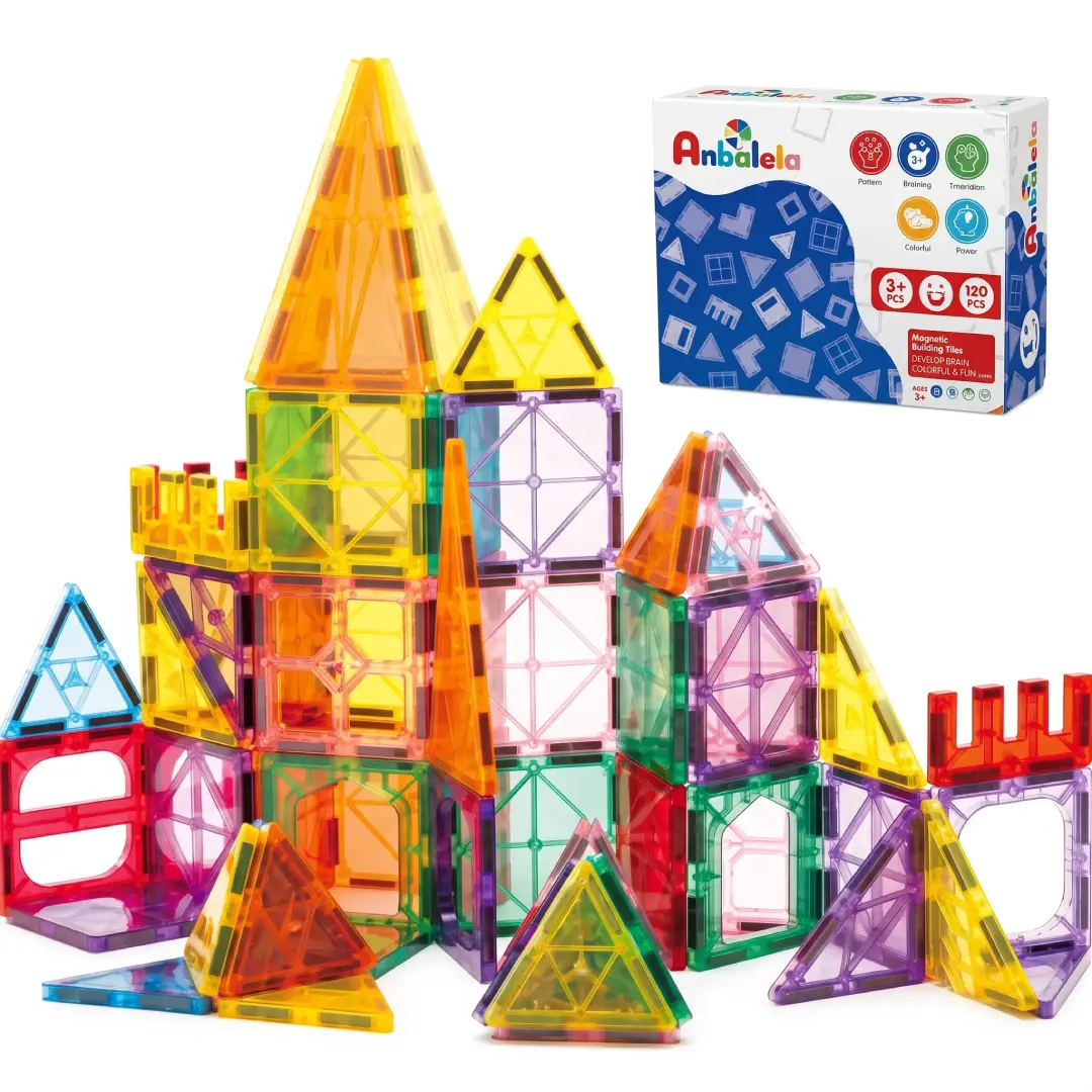 63 Pcs Magnetic Building Blocks STEM Toy Set image 3