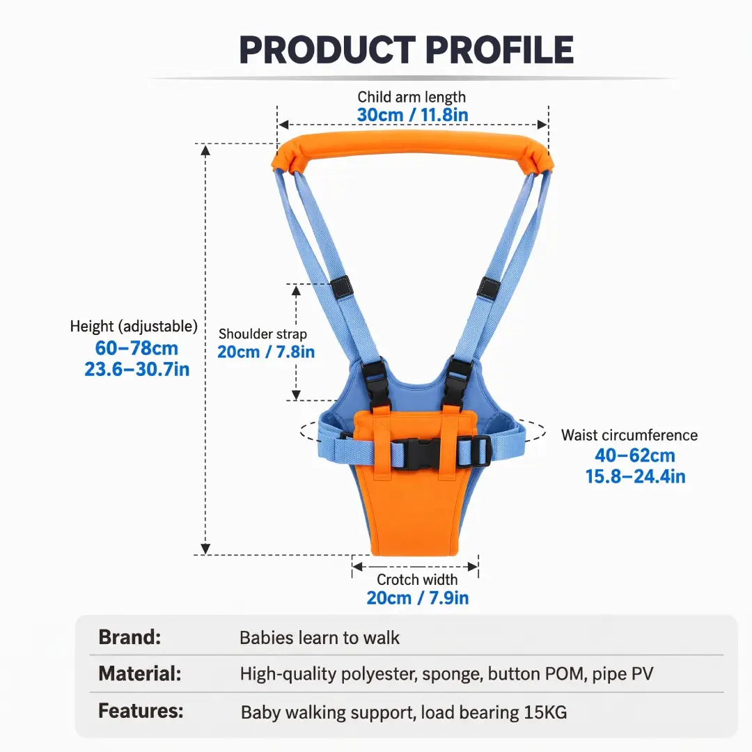 Baby Walking Assistant Harness – Adjustable Toddler Walking Support image 6