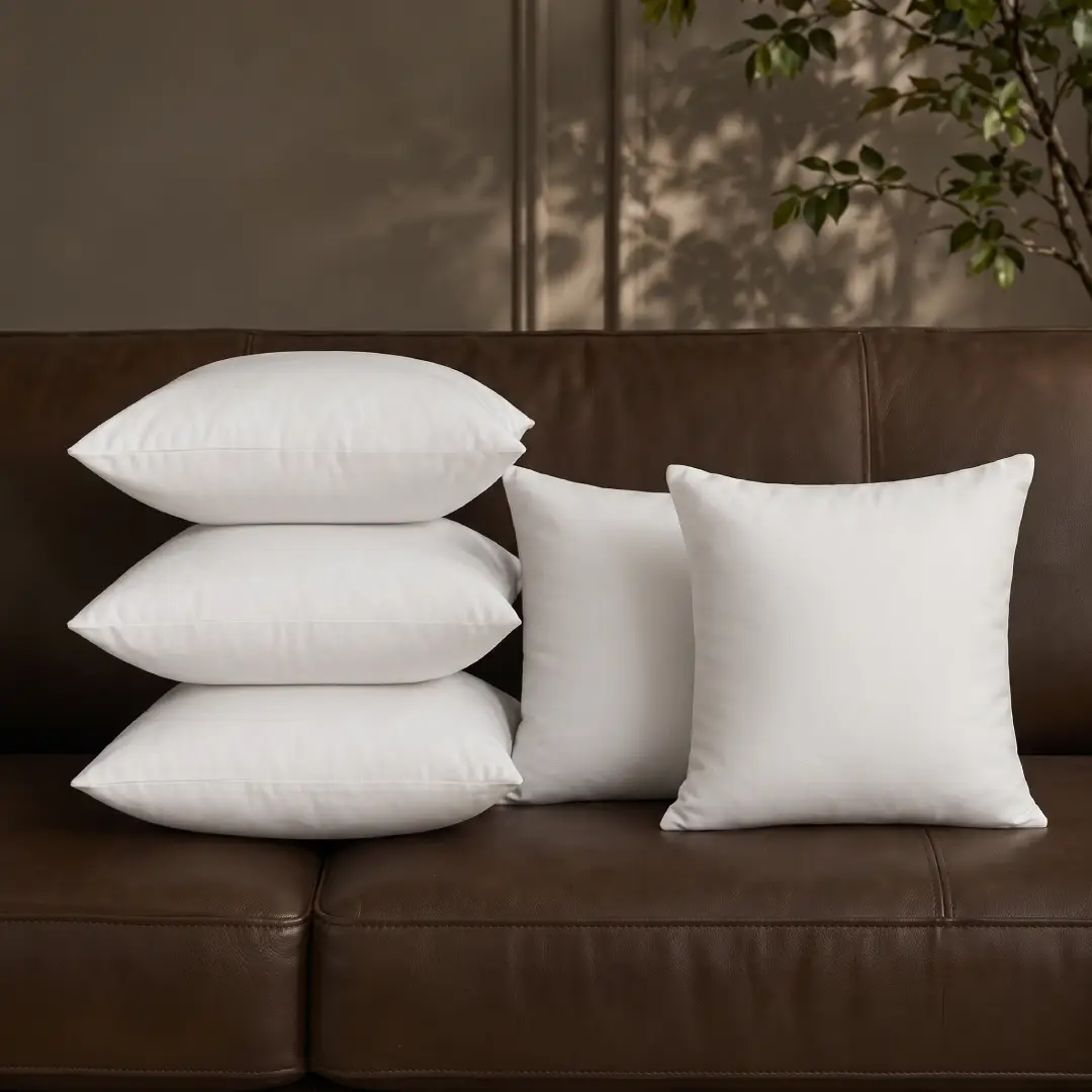 4 Pack 45x45 Throw Pillows High-Rebound Sofa Cushions image 2
