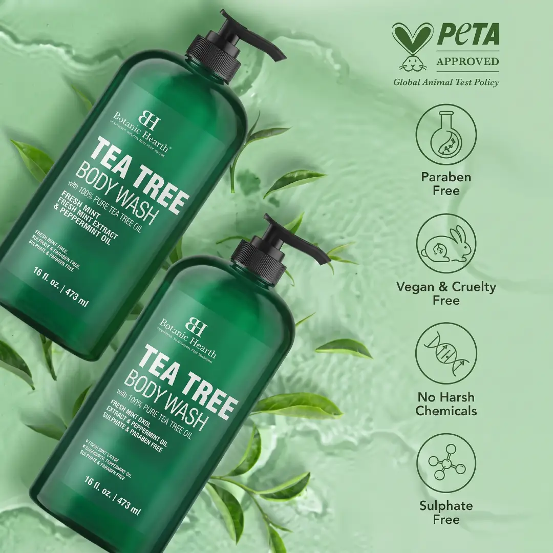 Botanic Hearth Tea Tree Body Wash 2 Pack 16 oz image 3