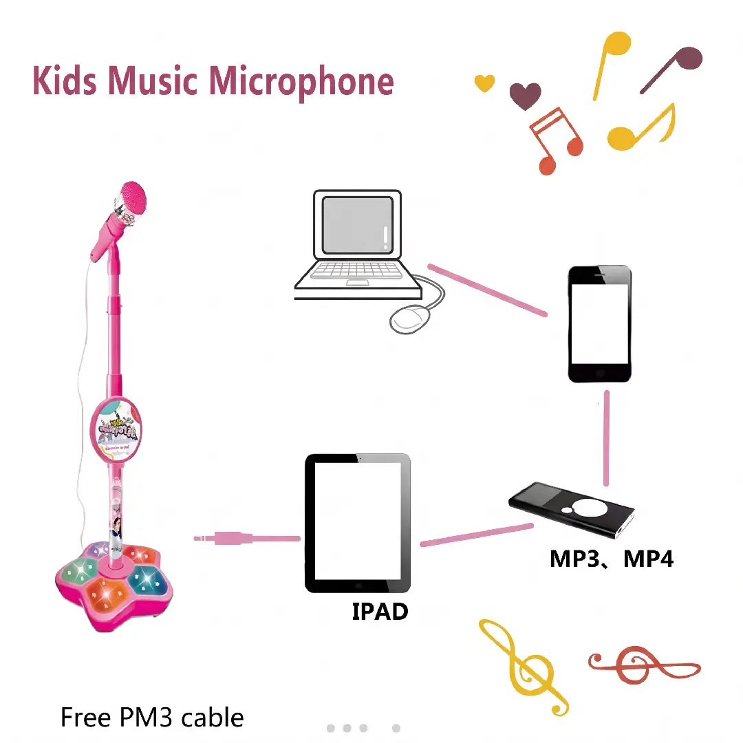 Kids Karaoke Microphone with Stand image 9