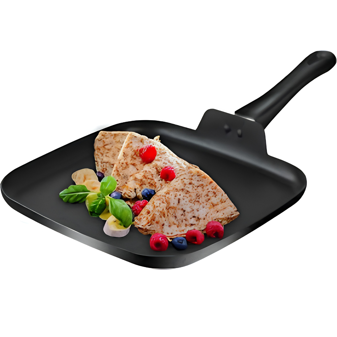 10 Inch Nonstick Square Griddle Pan for Eggs and Breakfast