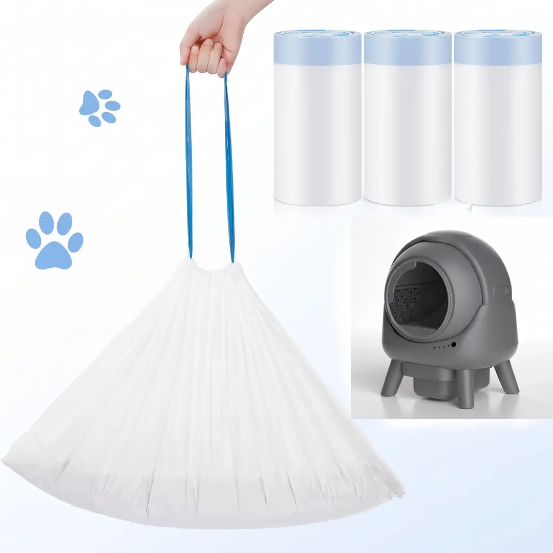 Els-pet Cat Litter Box Liners 55×33cm, Disposable Waste Bags for Automatic Self-Cleaning Cat Litter Boxes image 4