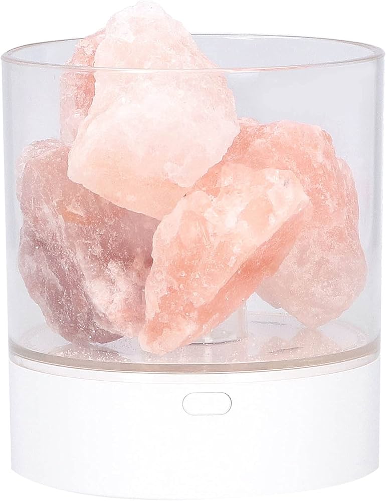 Natural Crystal Salt Lamp USB Powered Eye Protection Table Lava Lamp 7 Color Lights LED Table Light Home Decor