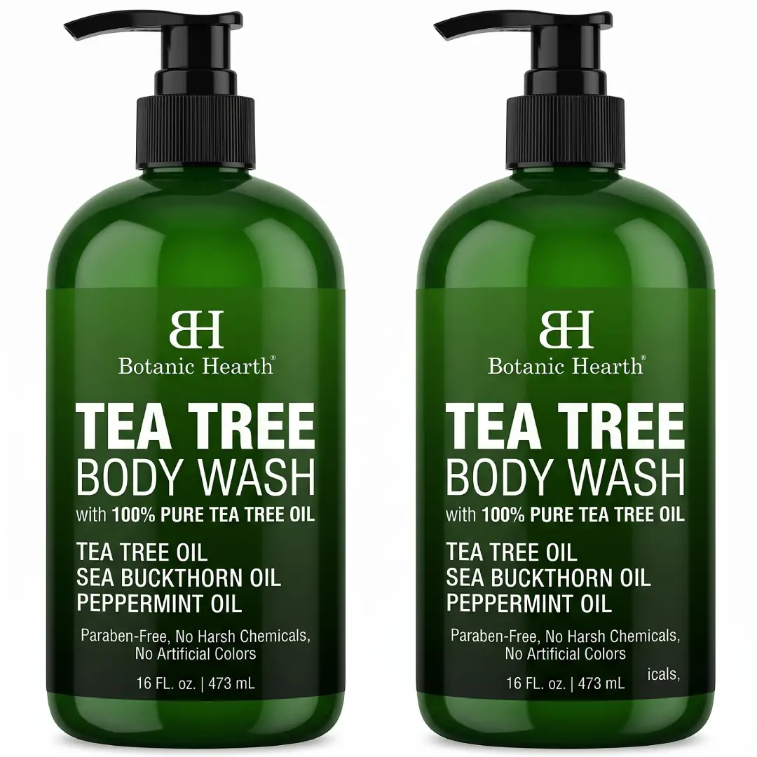 Botanic Hearth Tea Tree Body Wash 2 Pack 16 oz