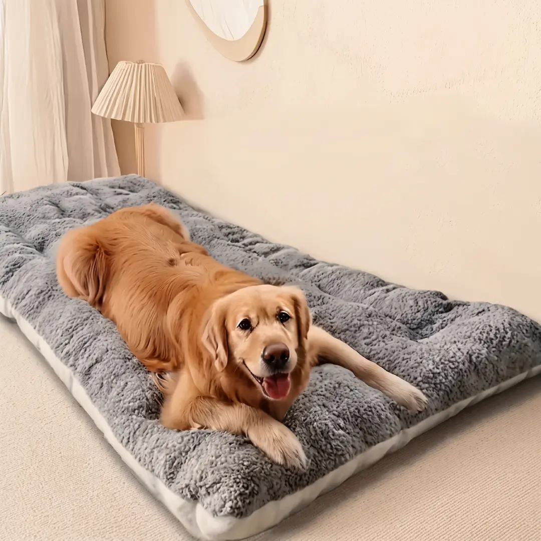 Large Plush Dog Bed Sofa – Thick Super Soft Polyester Pet Mat for Small, Medium & Large Dogs image 1