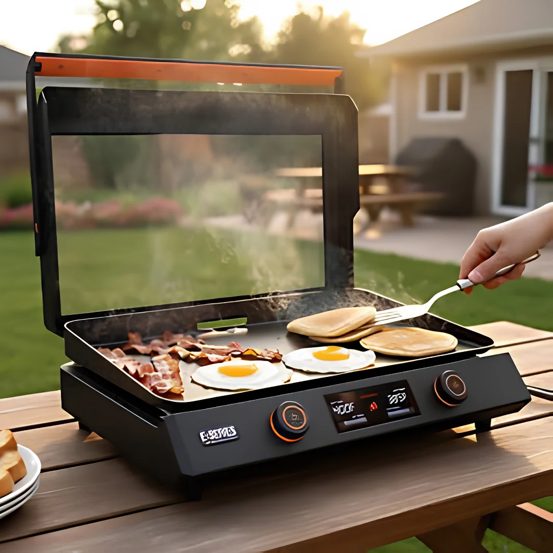 22 Inch Blackstone Electric Griddle Nonstick Tabletop with Lid image 4