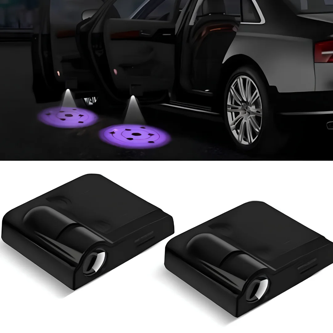 Wireless Car Door Logo Projector Lights Sharingan Welcome Lamp 2 Pcs image 2