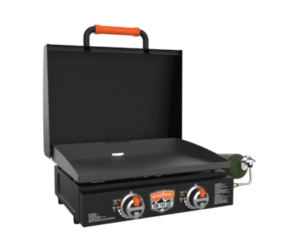 Blackstone OTG 22" Tabletop Griddle Plate with Built-In Hood, Black - Portable Grill for Camping, Tailgates, and On-the-Go Cooking