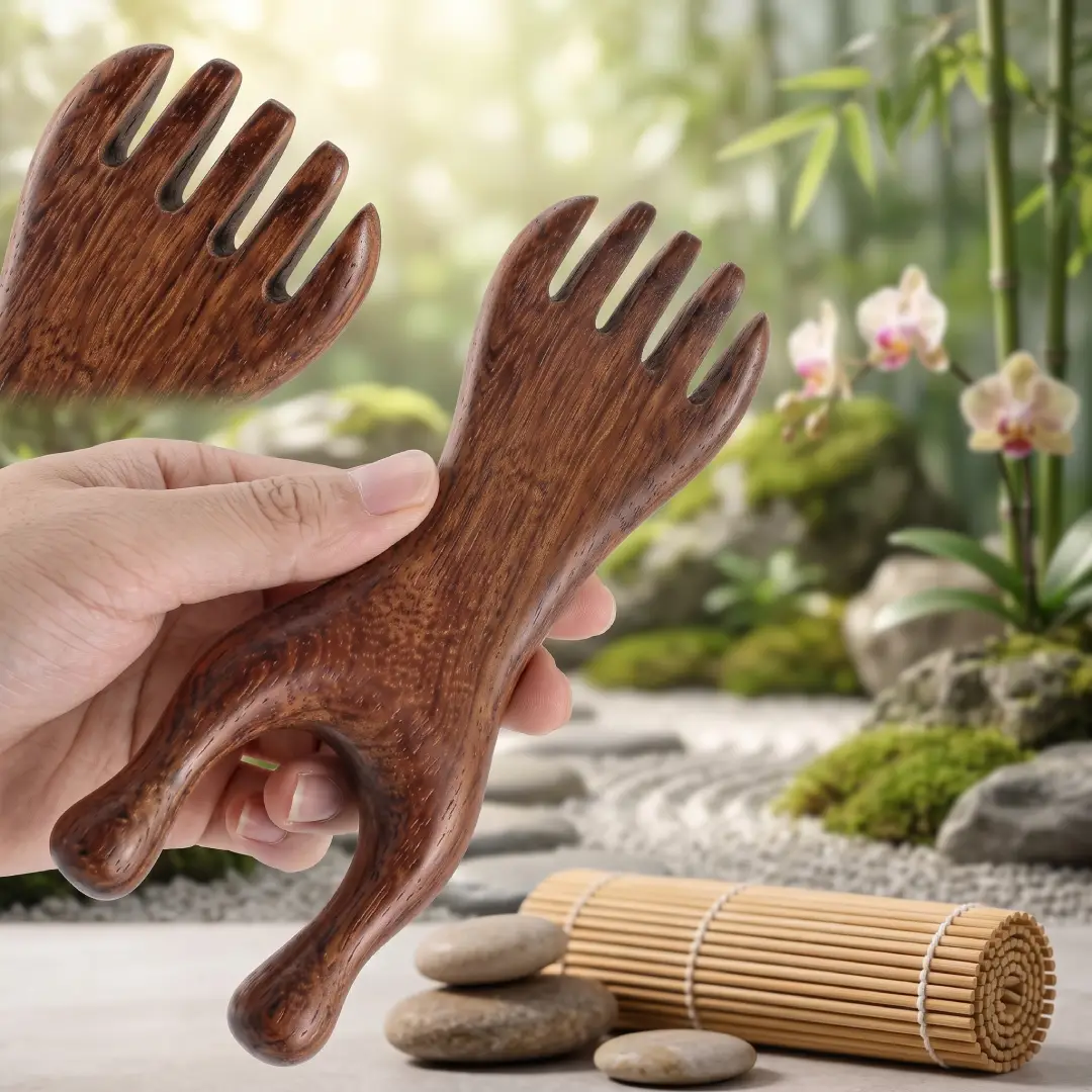Sandalwood Gua Sha Massage Tool for Trigger Point Therapy image 5