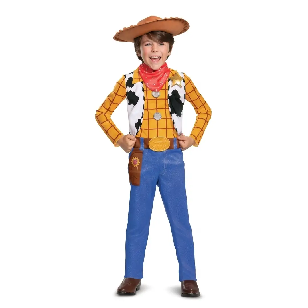 Woody Classic Child Costume for Kids – Cowboy Halloween Dress-Up Outfit with Hat & Accessories