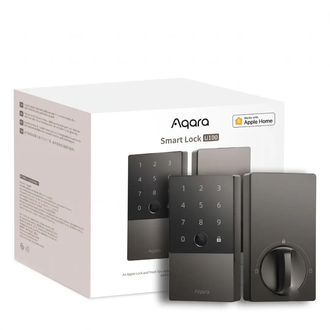 Aqara Smart Lock U100 Fingerprint Keyless Entry Deadbolt Gray image 2