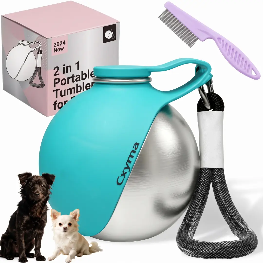 Portable Dog Water Bottle for Small Dogs – 2-in-1 Travel Water Dispenser for Walks, Hiking & Road Trips image 4