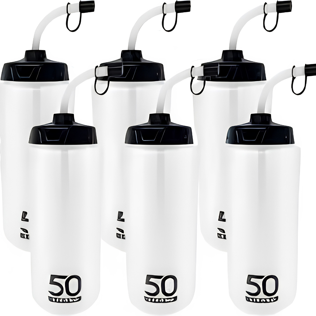 50 Strong 1 Liter Water Bottle with Straw 2 Pack Sports Bottles image 2