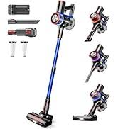 NADALY Cordless Vacuum Cleaner, 550W 45Kpa 65Mins Vacuum Cleaners for Home, Stick Vacuum with LED Display, Anti-Tangle, Self-Standing, 8-in-1 Lightweight Vacuum for Hardwood Floor/Carpet/Pet Hair