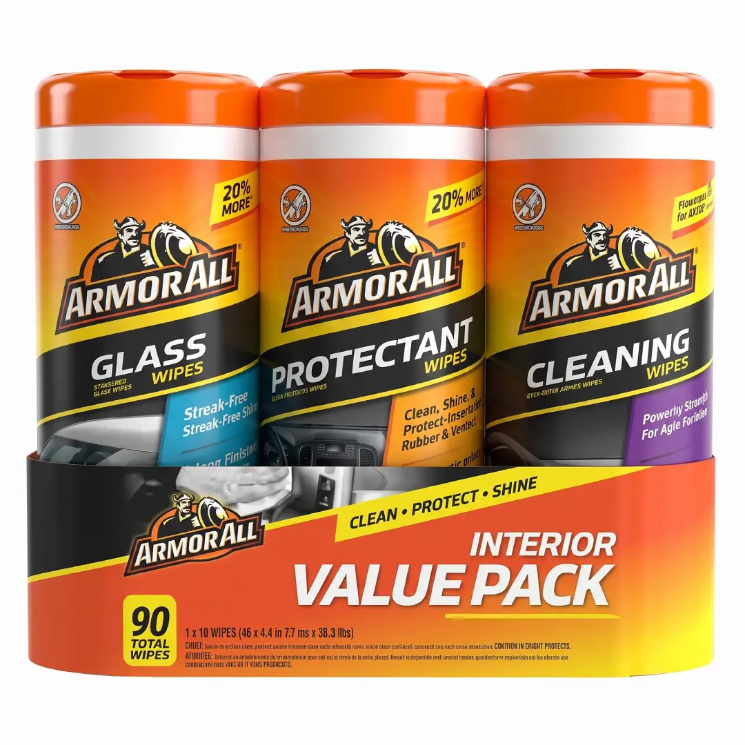 Armor All Protectant Glass and Cleaning Wipes Pack of 3 image 2