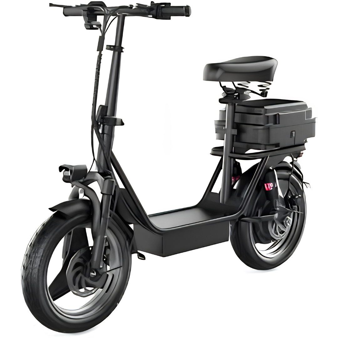650W Electric Scooter with Seat Spacious Deck and Dual Brakes