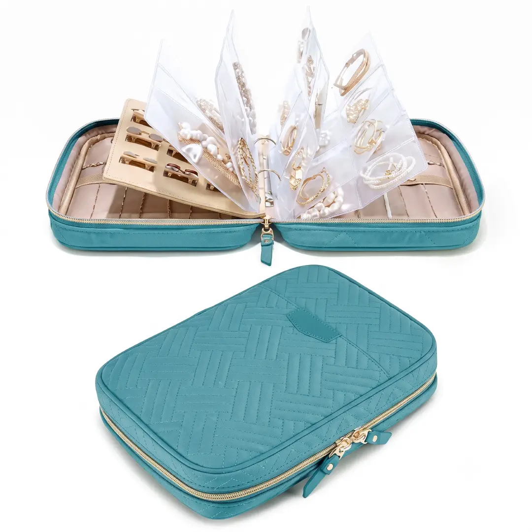 BAGSMART Jewelry Travel Organizer Case for Necklaces and Rings image 3